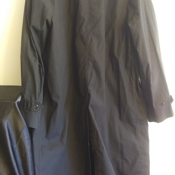 Vintage American Apparel Navy Trench Coat - Picture 6 of 6